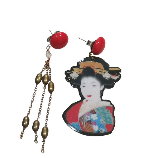 Earrings "Memoirs of a geisha" 