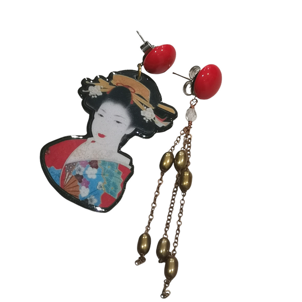 Earrings "Memoirs of a geisha" 