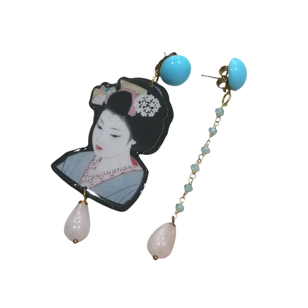 Earrings "Memoirs of a geisha" 